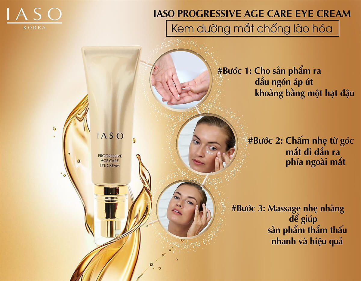 Kem Ngăn Ngừa Lão Hóa Da Vùng Mắt IASO Progressive Age Care Eye Cream